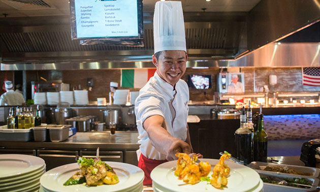 wereldrestaurant atlantis, all-in diner inclusief onbeperkt drank (3