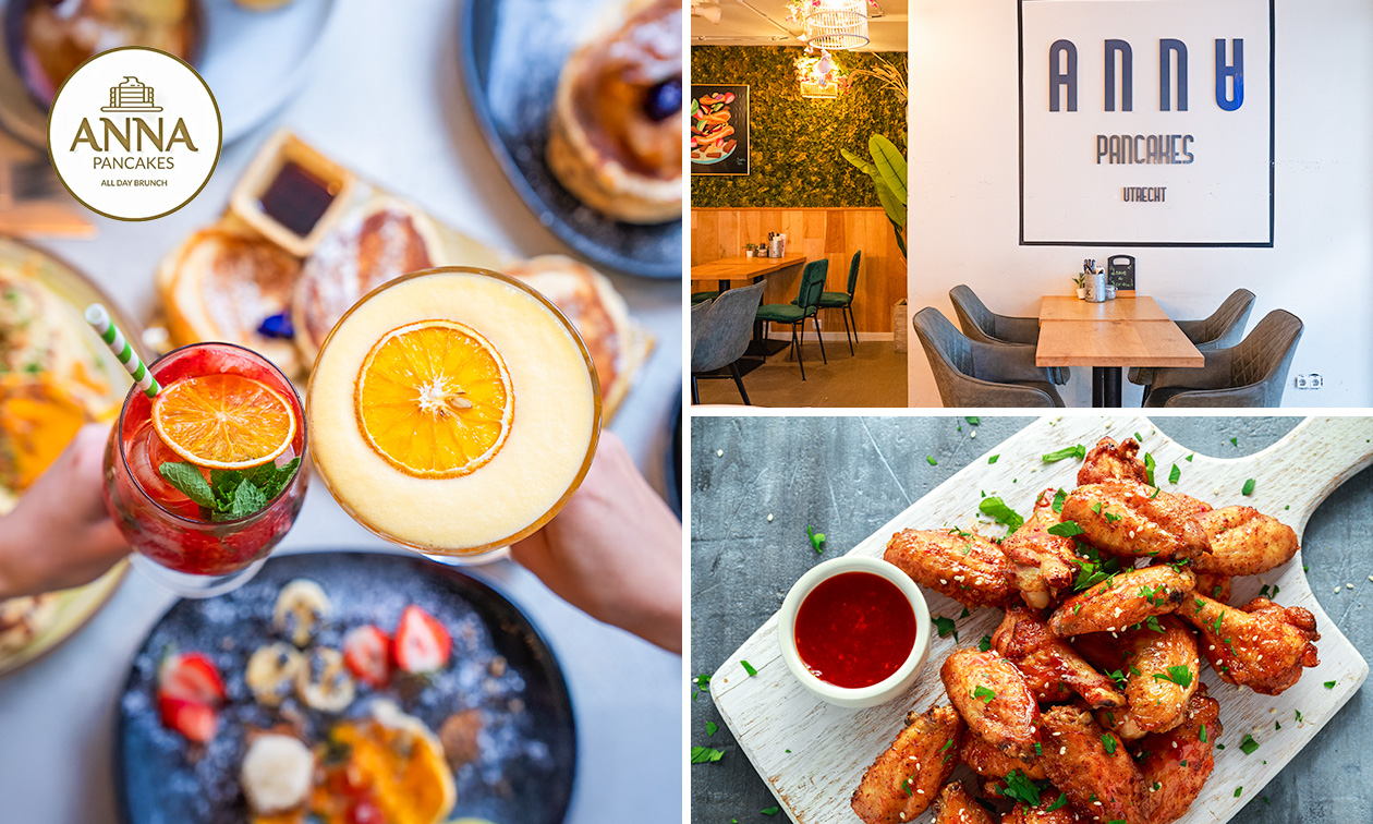 2 cocktails naar keuze + chicken platter of gerecht naar keuze bij Anna Pancakes