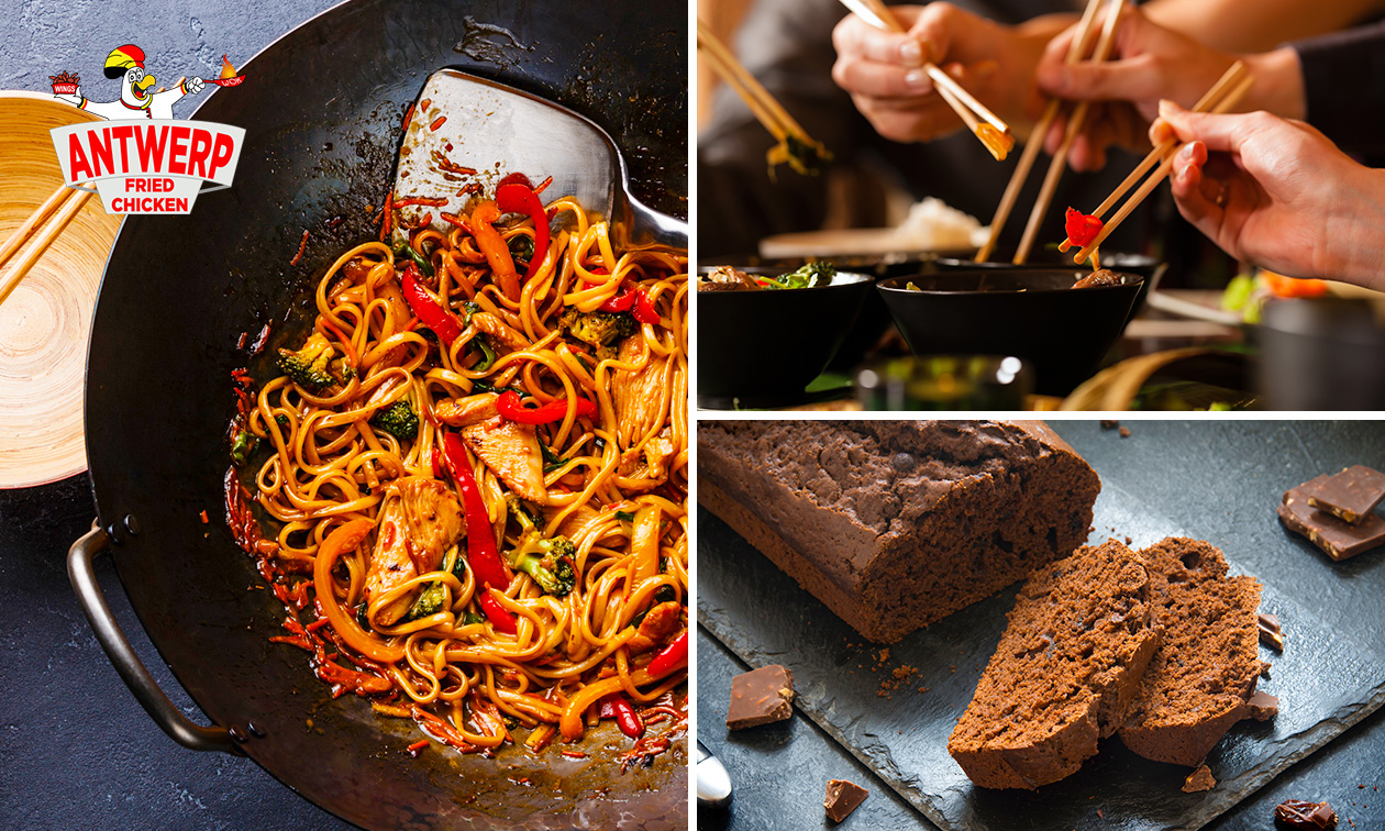 2-gangen wokdiner of -lunch