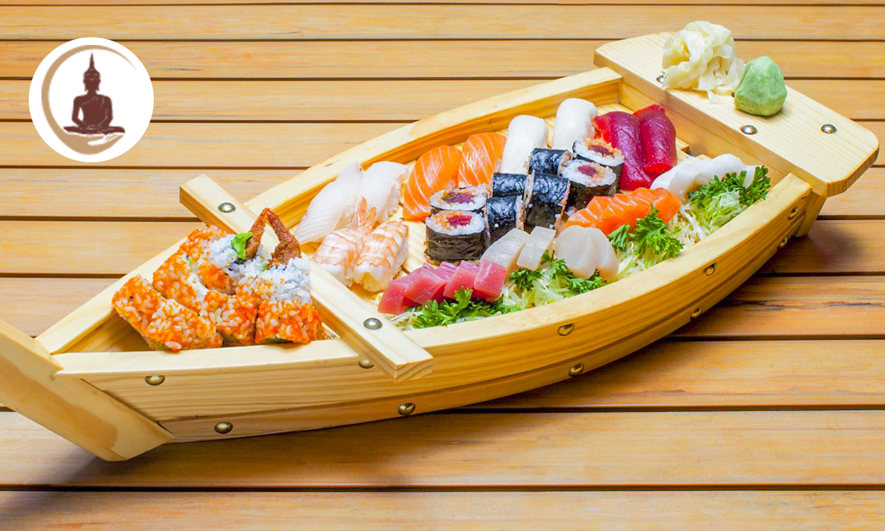 2-gangen sushidiner voor 2 om af te halen bij Asian King Gent