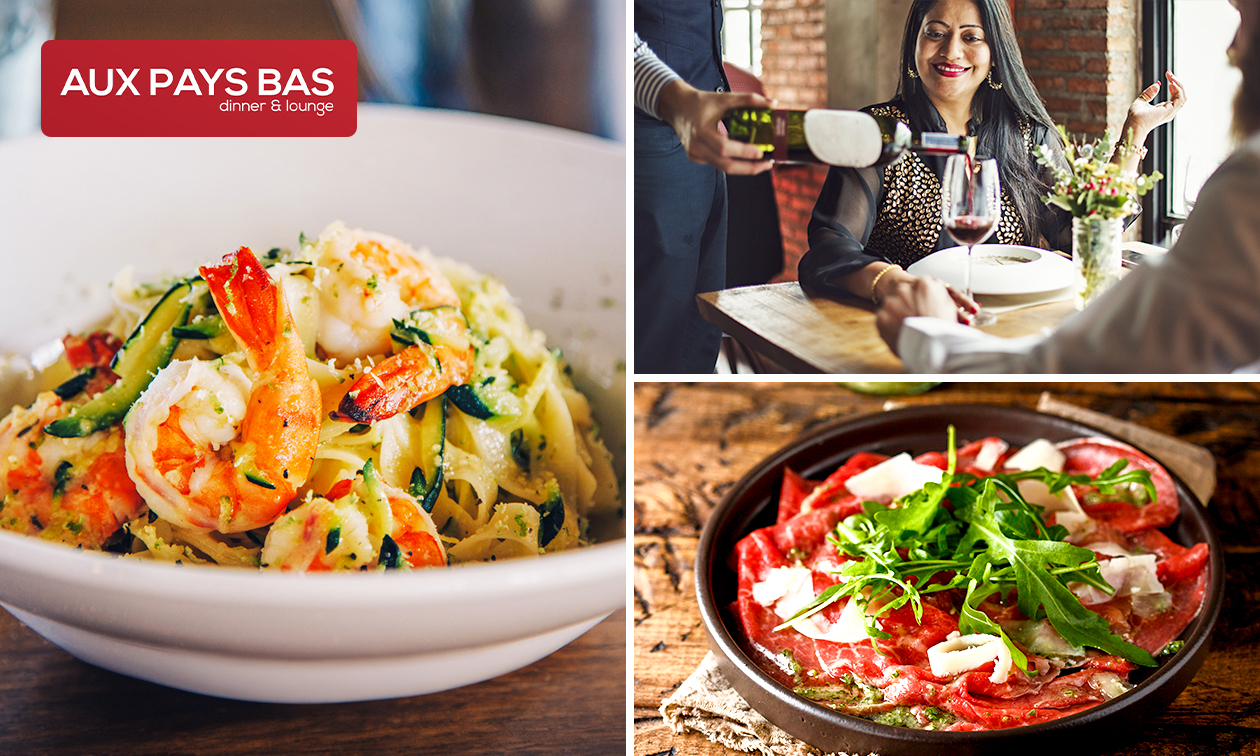 3-gangen keuzediner bij Aux Pays Bas