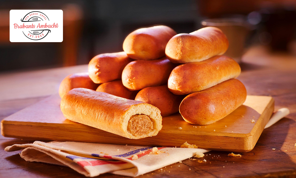 5 worstenbroodjes + 4 nougatinegebakjes