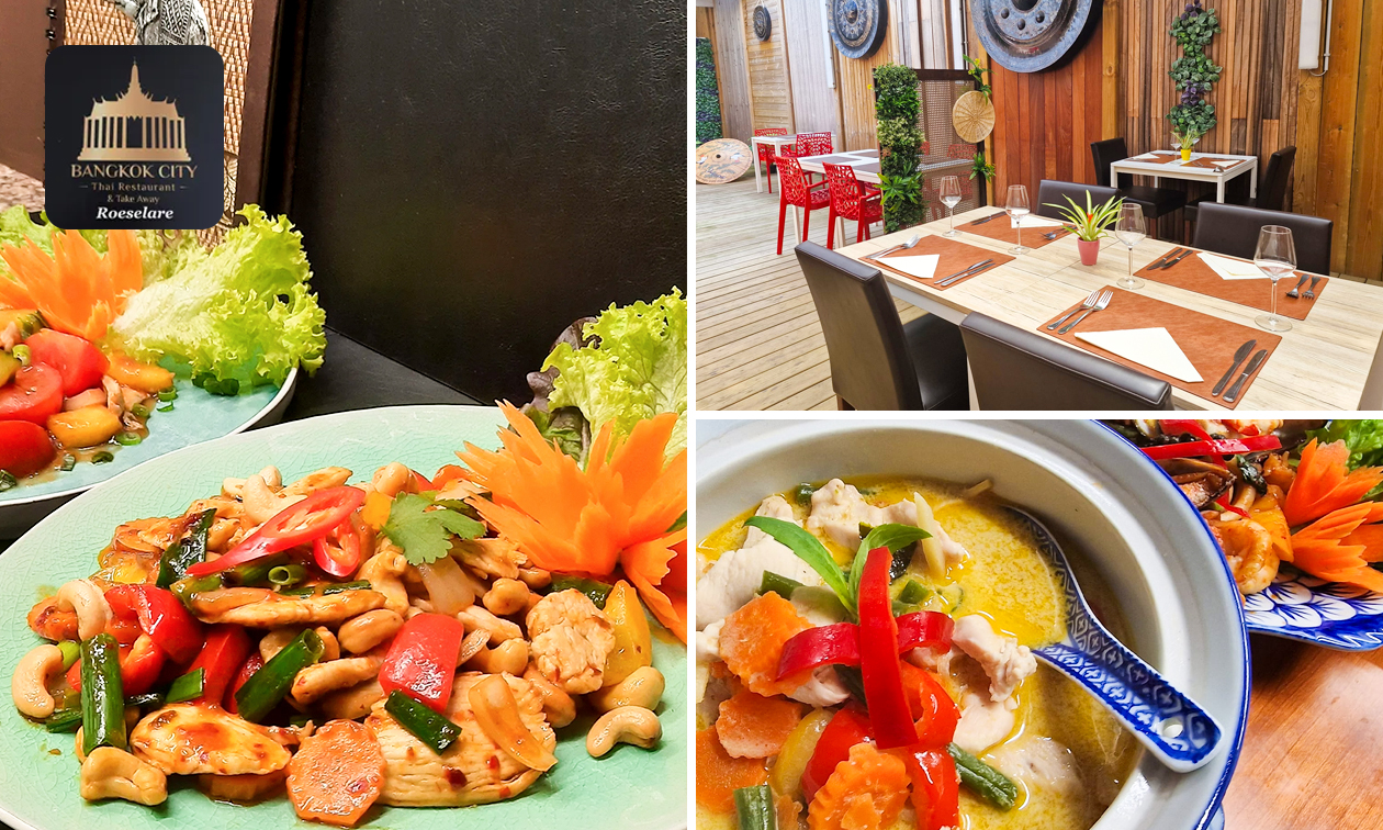 Thais 3-gangen keuzediner + amuse bij Bangkok City Roeselare
