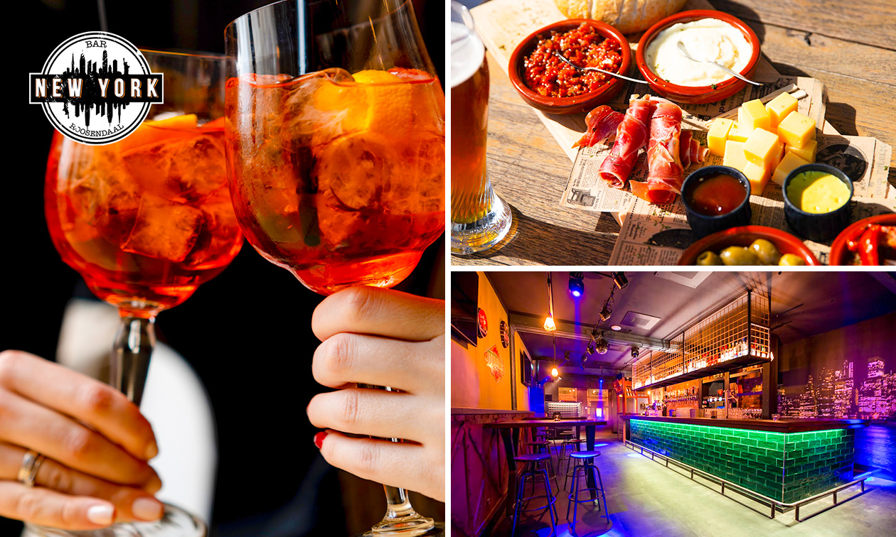 Bier-, cocktail- of wijnproeverij + tapas bij Bar New York