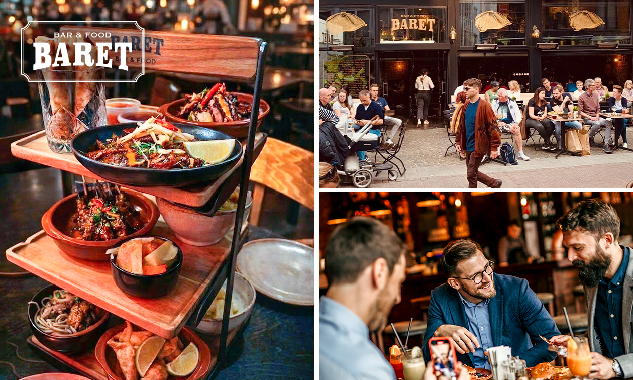 3-gangen keuzediner bij Baret Bar & Food