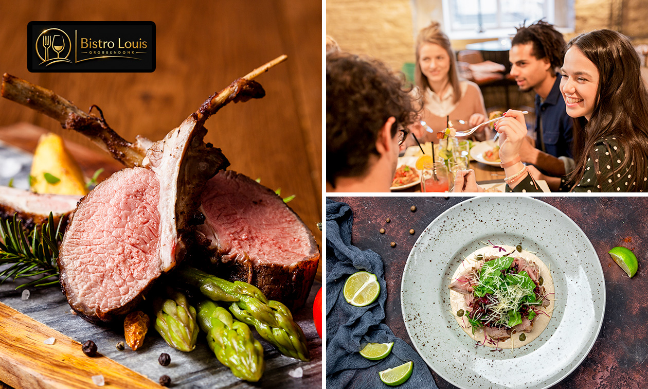 4-gangen kreeftdiner + aperitiefhapjes bij Bistro Louis Grobbendonk