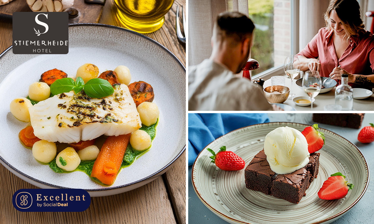 3-gangendiner of -lunch van de chef + aperitief bij Bistro Stiemerheide