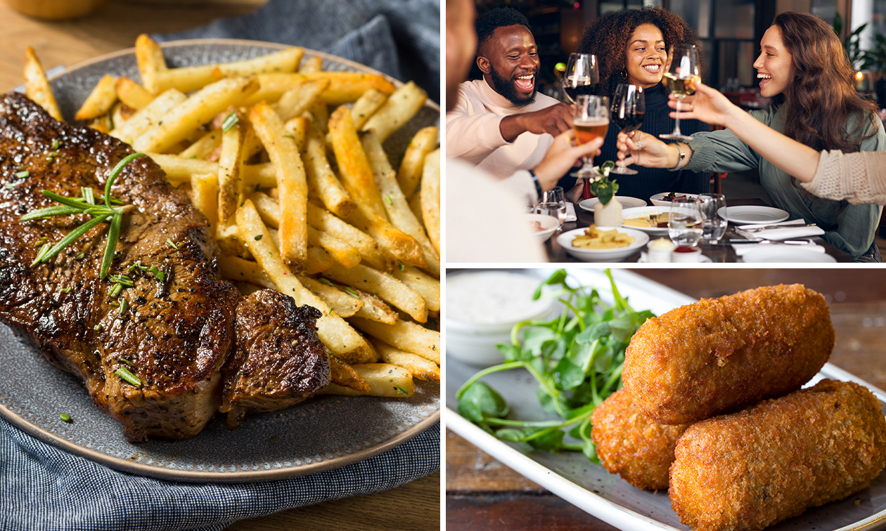 3-gangen keuzelunch of -diner bij Bistro Vissersplein