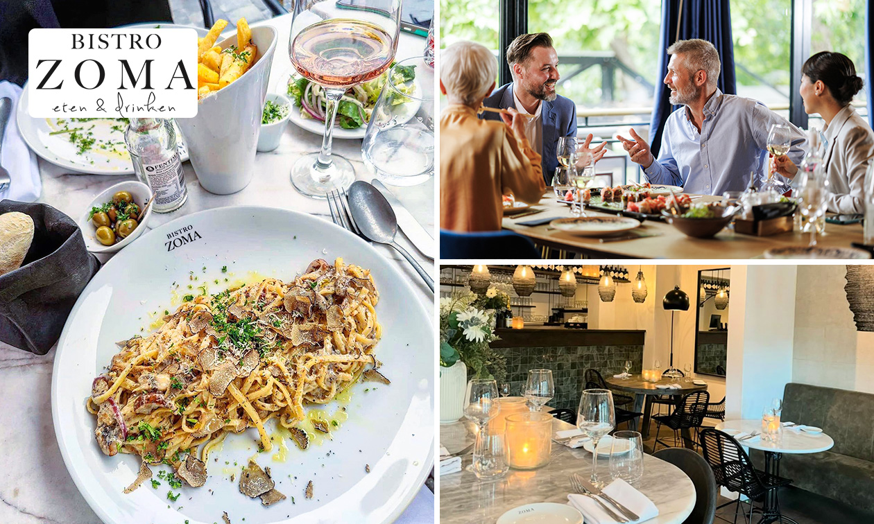 3-gangendiner à la carte bij Bistro Zoma