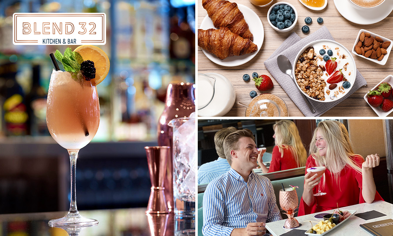 Ontbijtbuffet + cocktail bij Blend 32 in hartje Antwerpen
