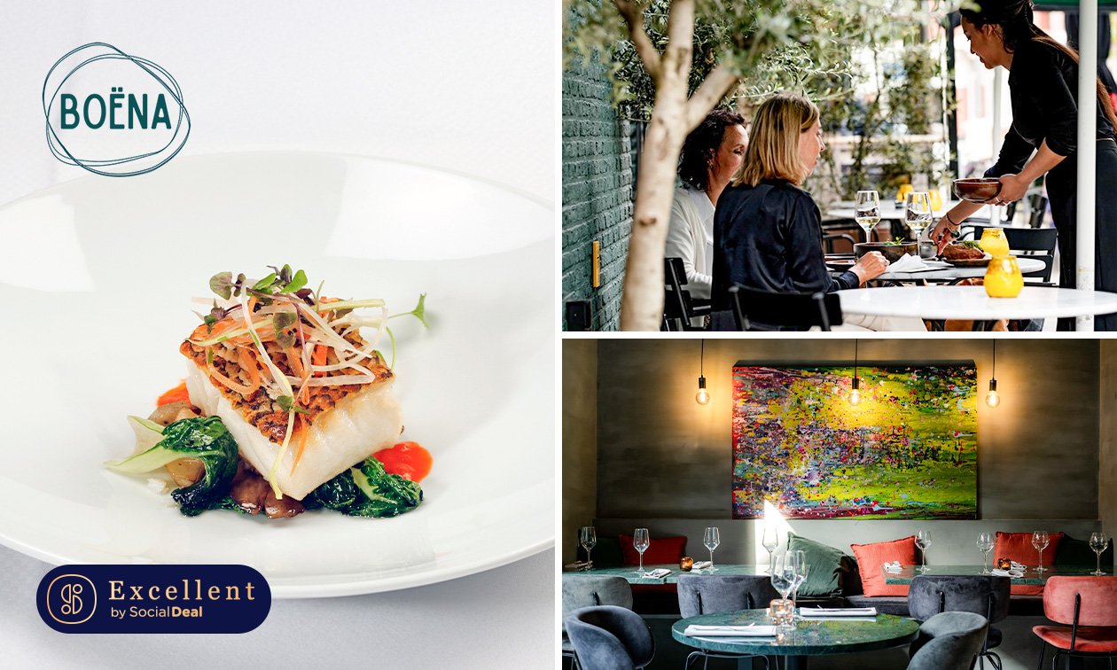 2- of 3-gangendiner of -lunch à la carte bij Boëna