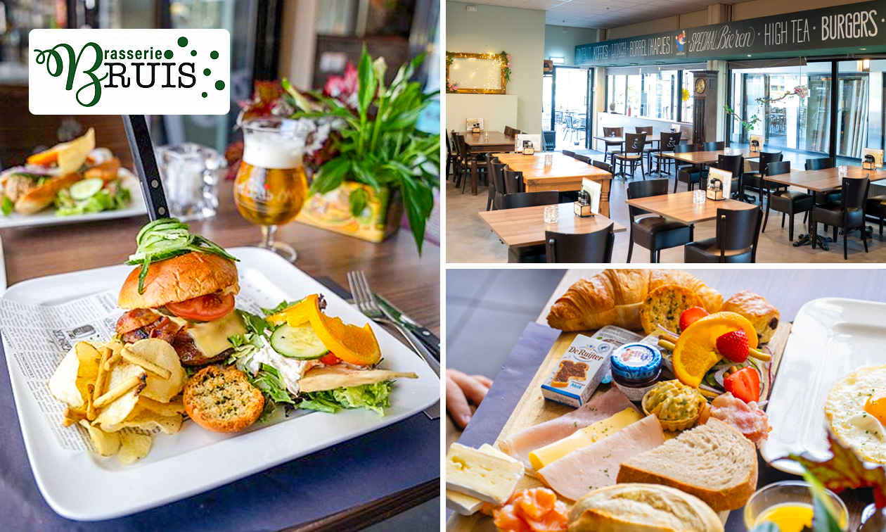Ontbijt naar keuze of 2-gangen keuzelunch of -diner bij Brasserie Bruis
