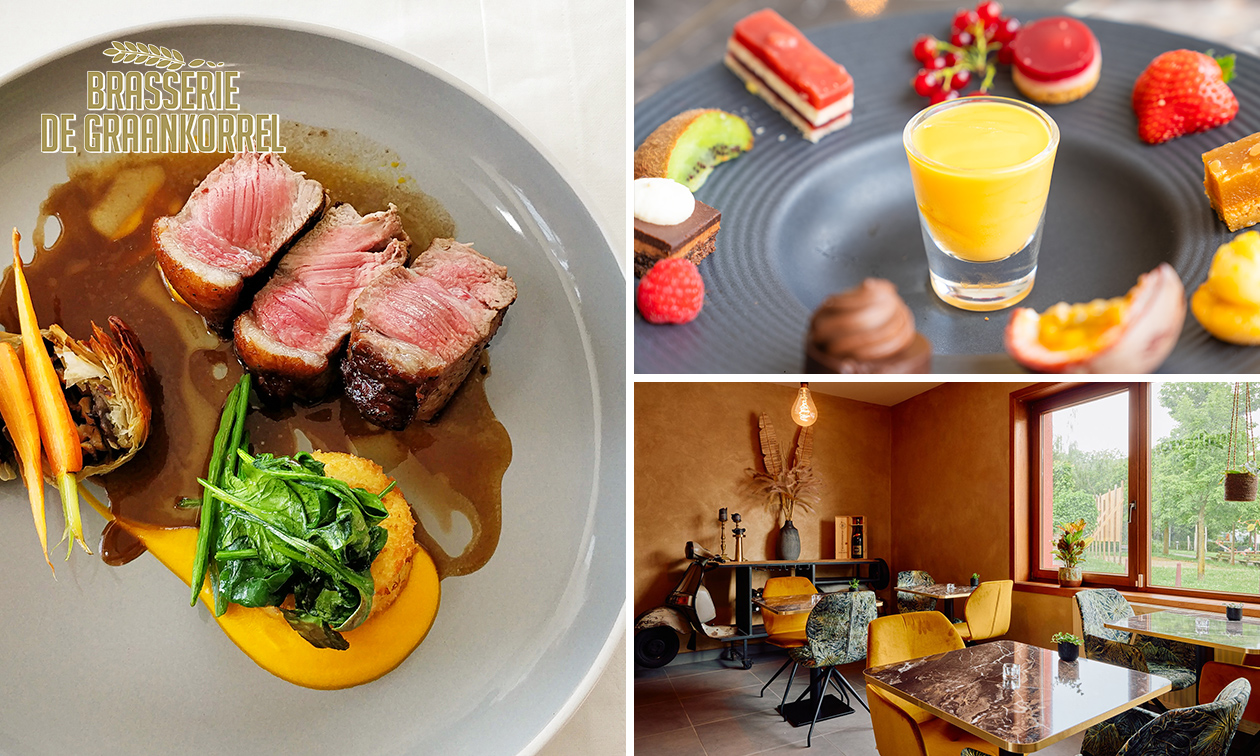 3-gangendiner of -lunch à la carte bij Brasserie de Graankorrel
