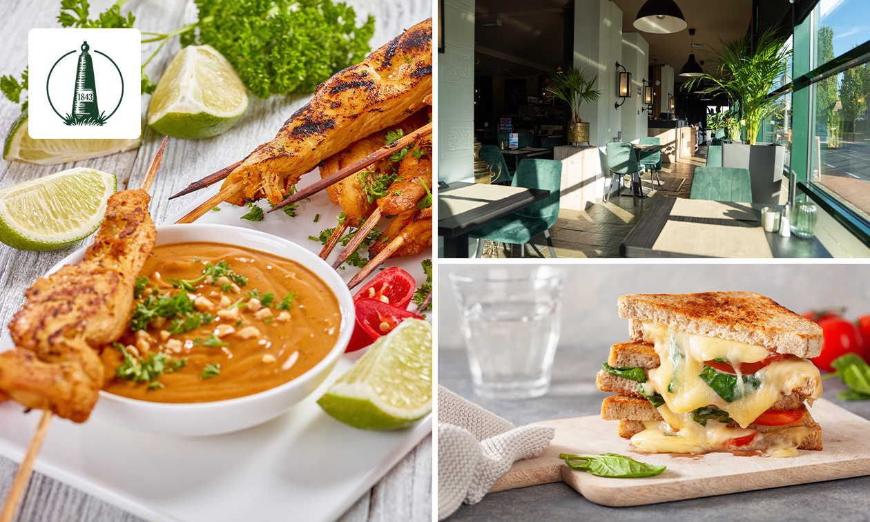 2-gangen keuzelunch of 3-gangen keuzediner bij Brasserie De Grens