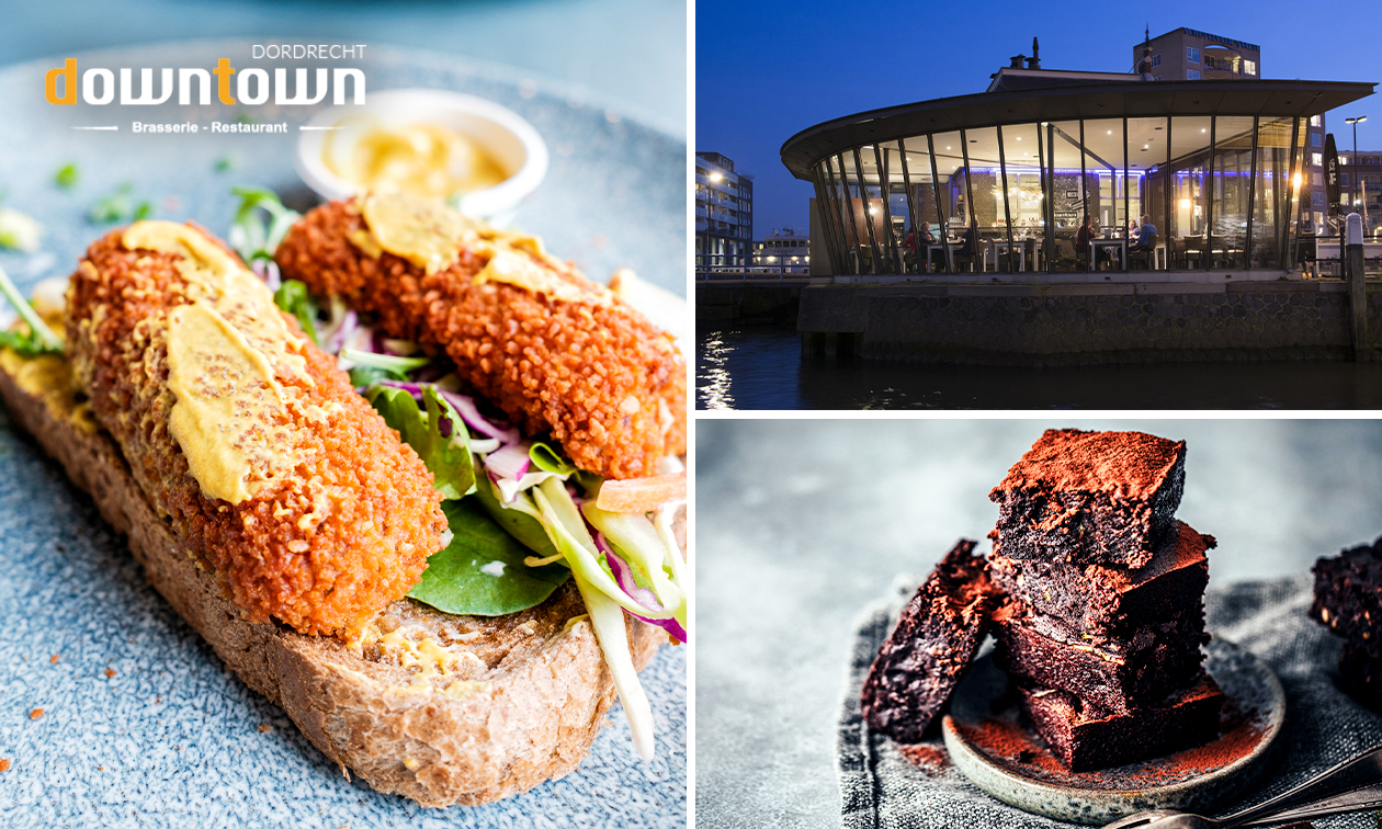 3-gangen keuzelunch bij Brasserie Down Town