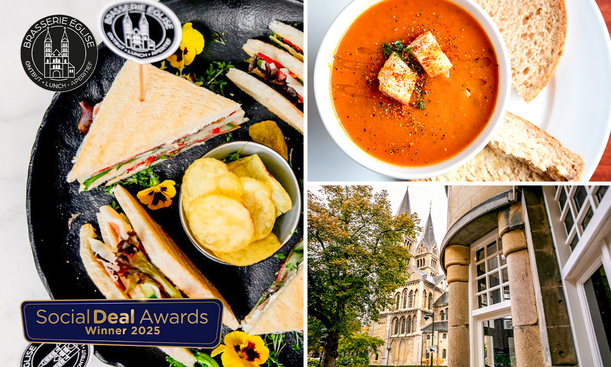 2-gangenlunch à la carte bij Brasserie Église