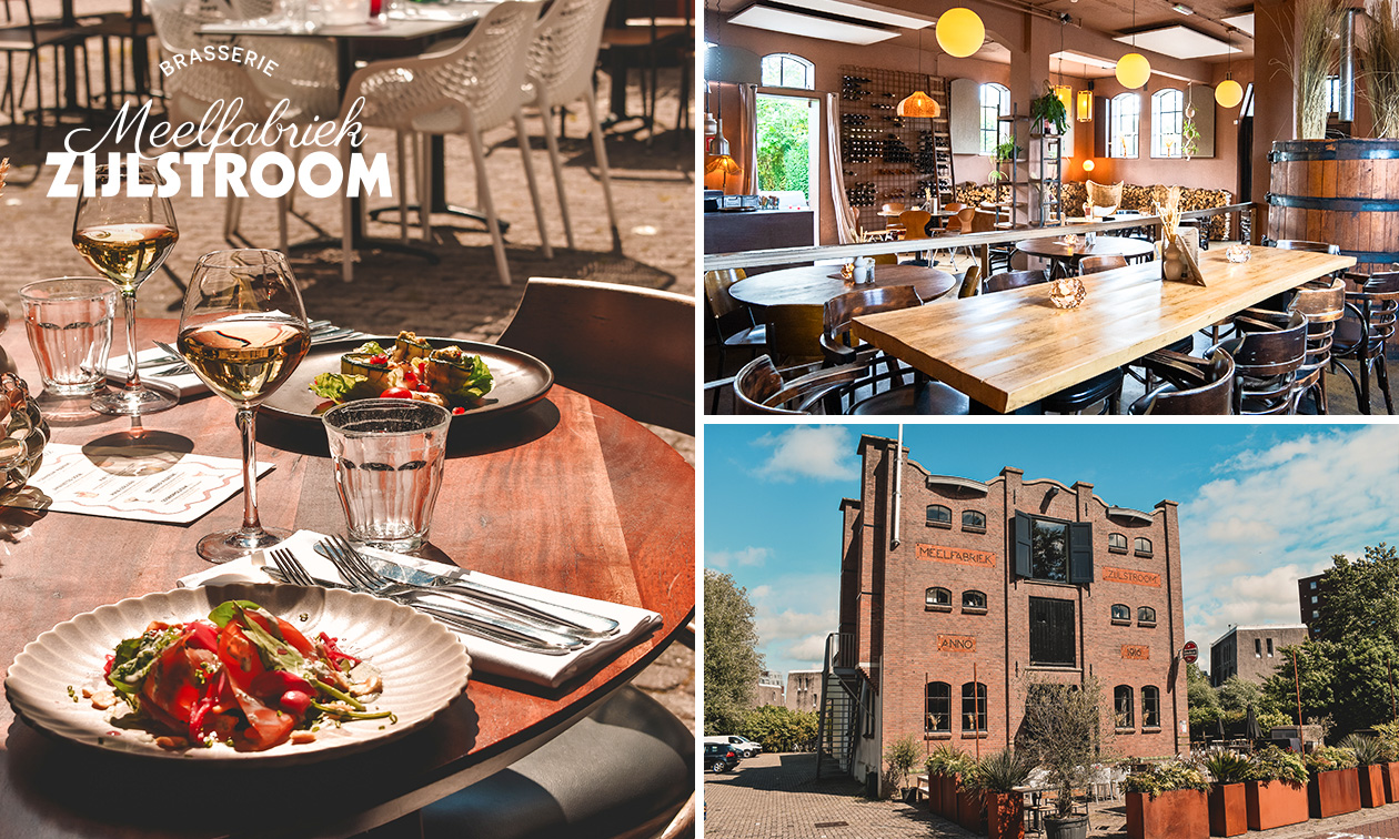 2-gangen keuzelunch bij Brasserie Meelfabriek Zijlstroom