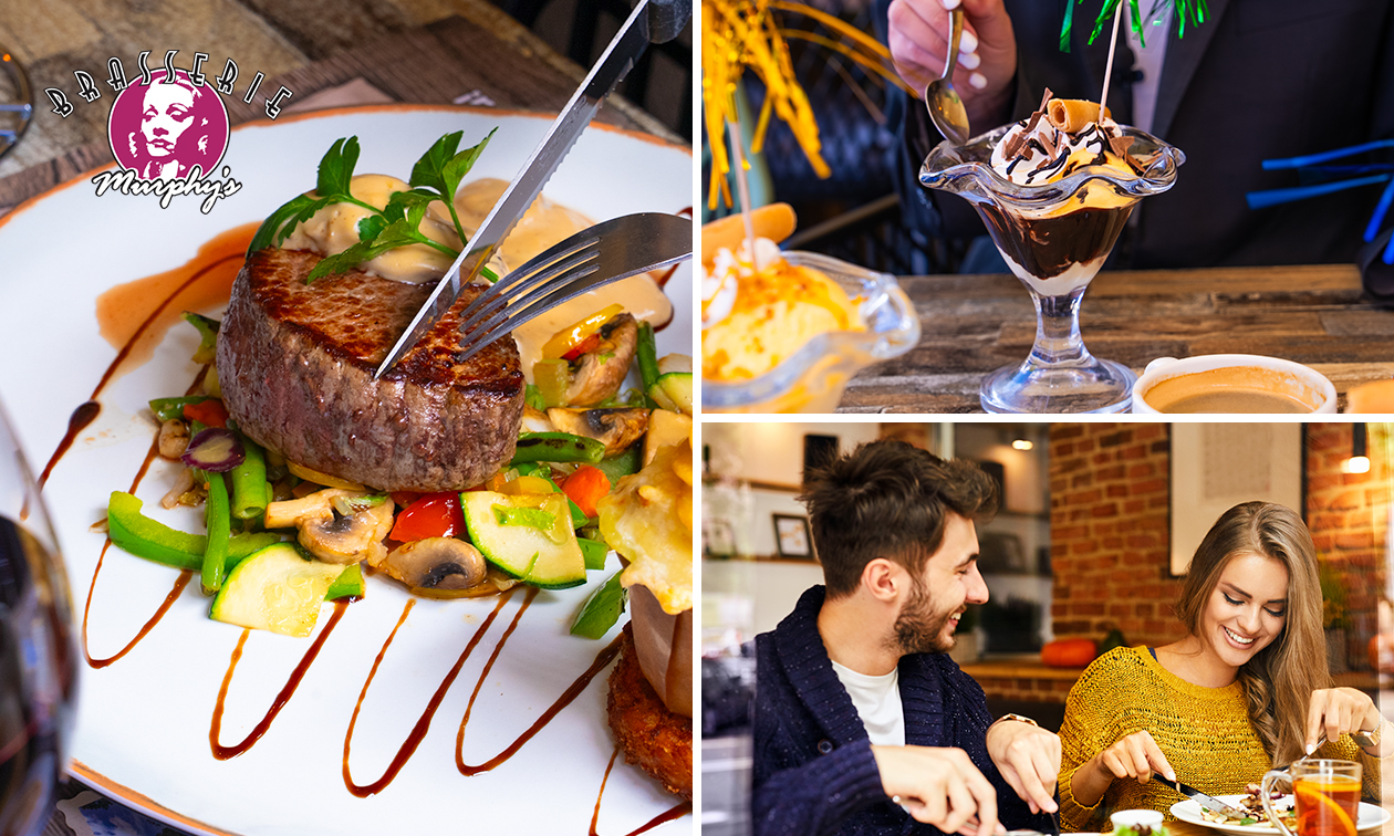 3-gangen keuzediner bij Brasserie Murphy's