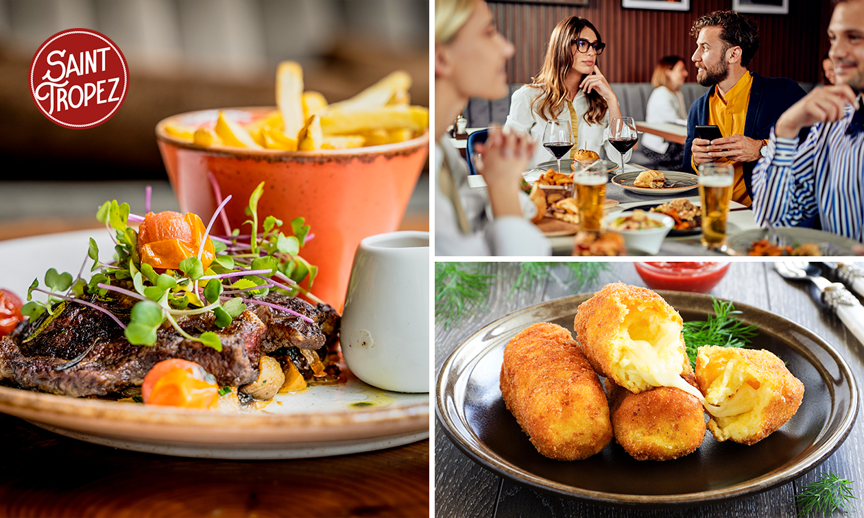 3-gangen keuzediner of -lunch bij Brasserie Saint-Tropez