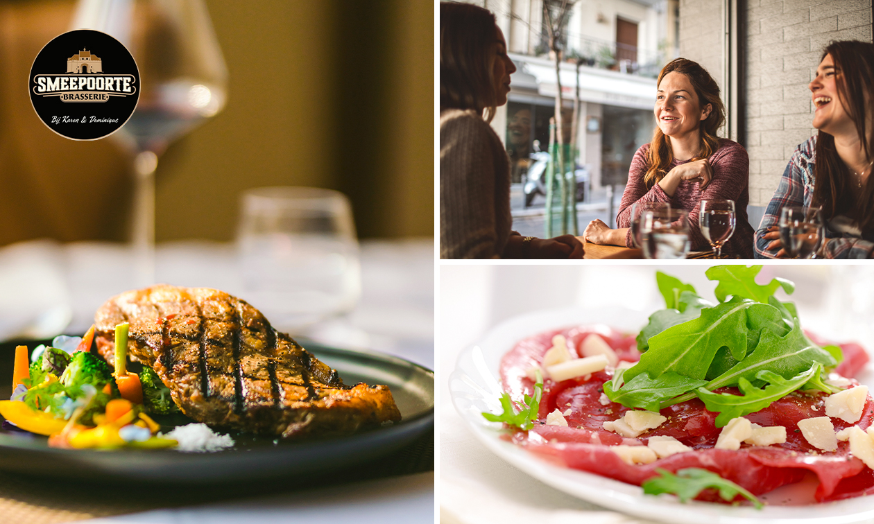 3-gangen wilddiner bij Brasserie Smeepoorte