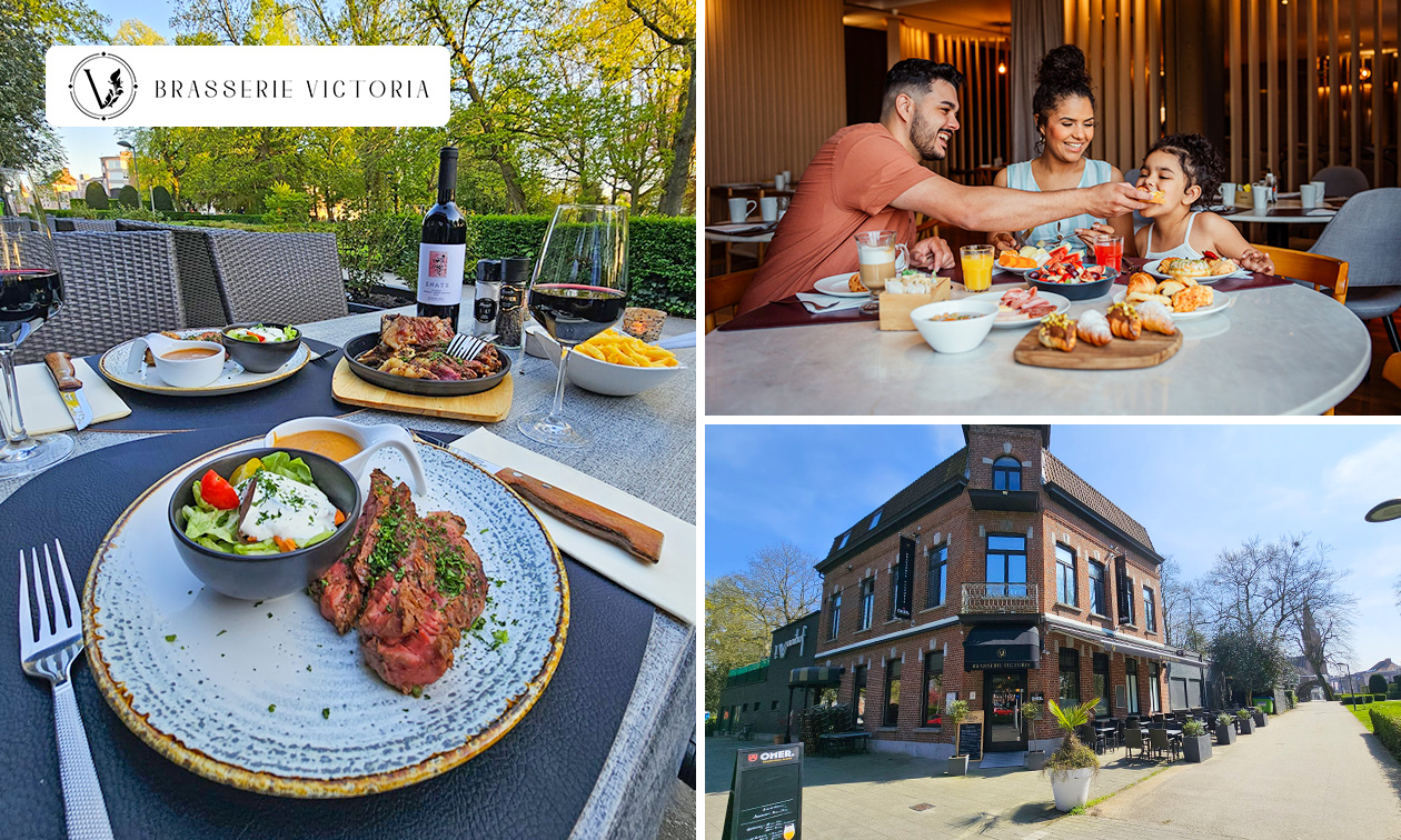 Luxe 4-gangen keuzelunch of -diner bij Brasserie Victoria