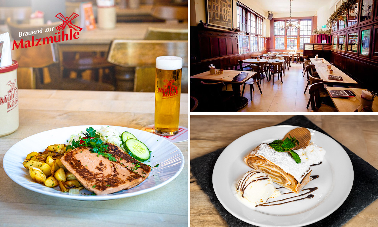 2-Gänge-Mittagsmenü nach Wahl in der Kölner Altstadt