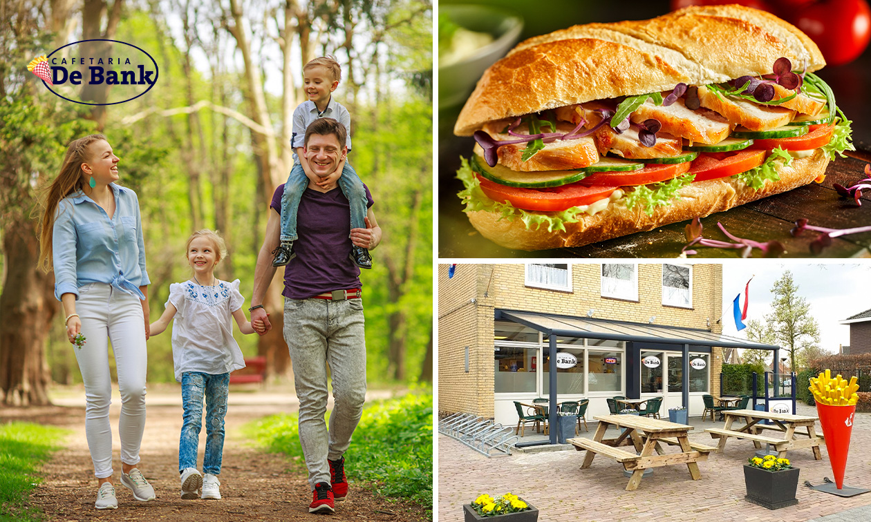 Wandelarrangement met koffie/thee + appeltaart + 2-gangenlunch