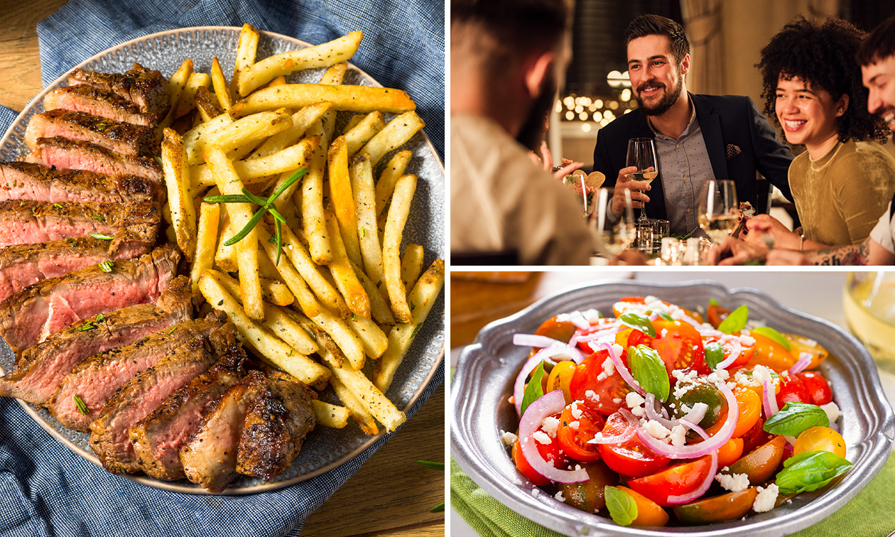 3-gangen keuzediner + brood met kruidenboter in hartje Amsterdam