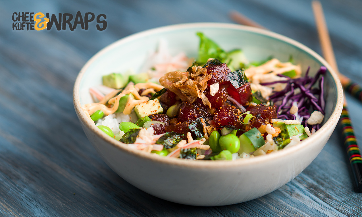 Pokébowl van Chee Kofte & Wraps