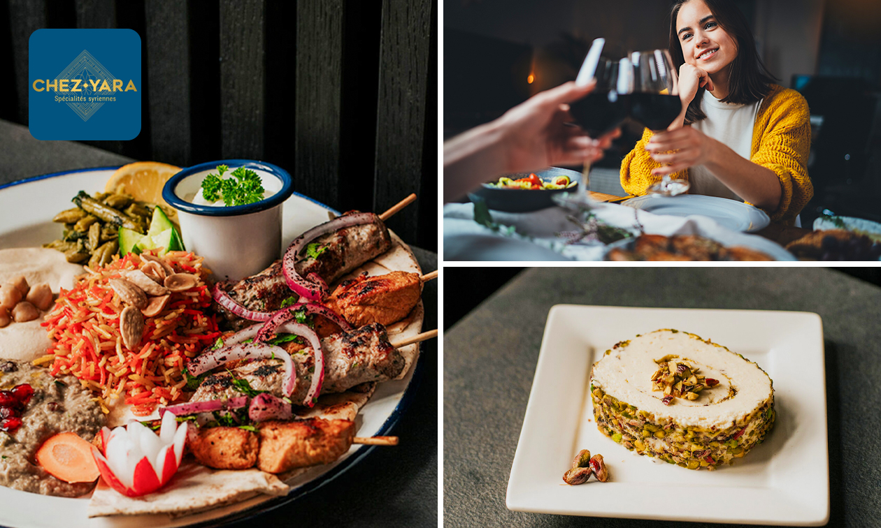 Menu découverte syrien à partager Chez Yara