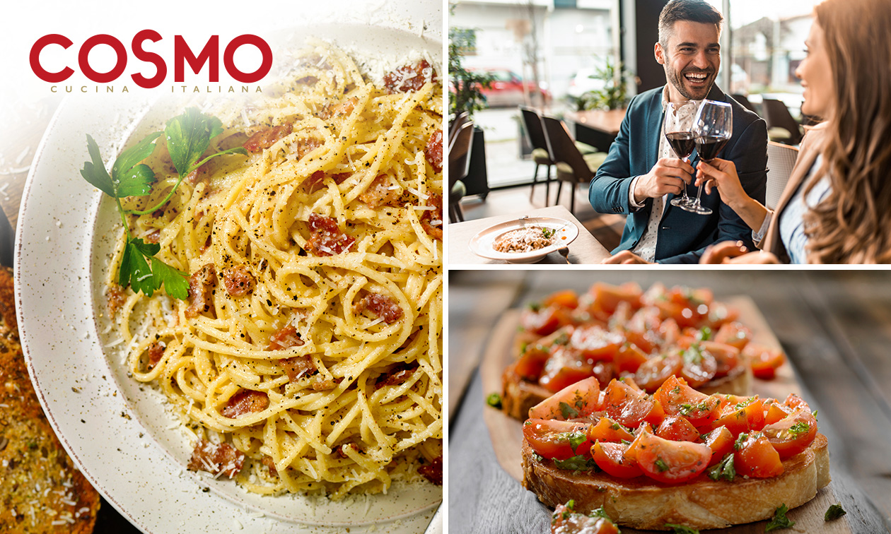 Italiaans 3-gangendiner à la carte bij Cosmo Cucina Italiana