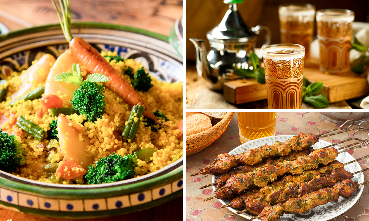 Couscous Gourmand, Couscous ou grillade au choix + thé bespaar 47 in