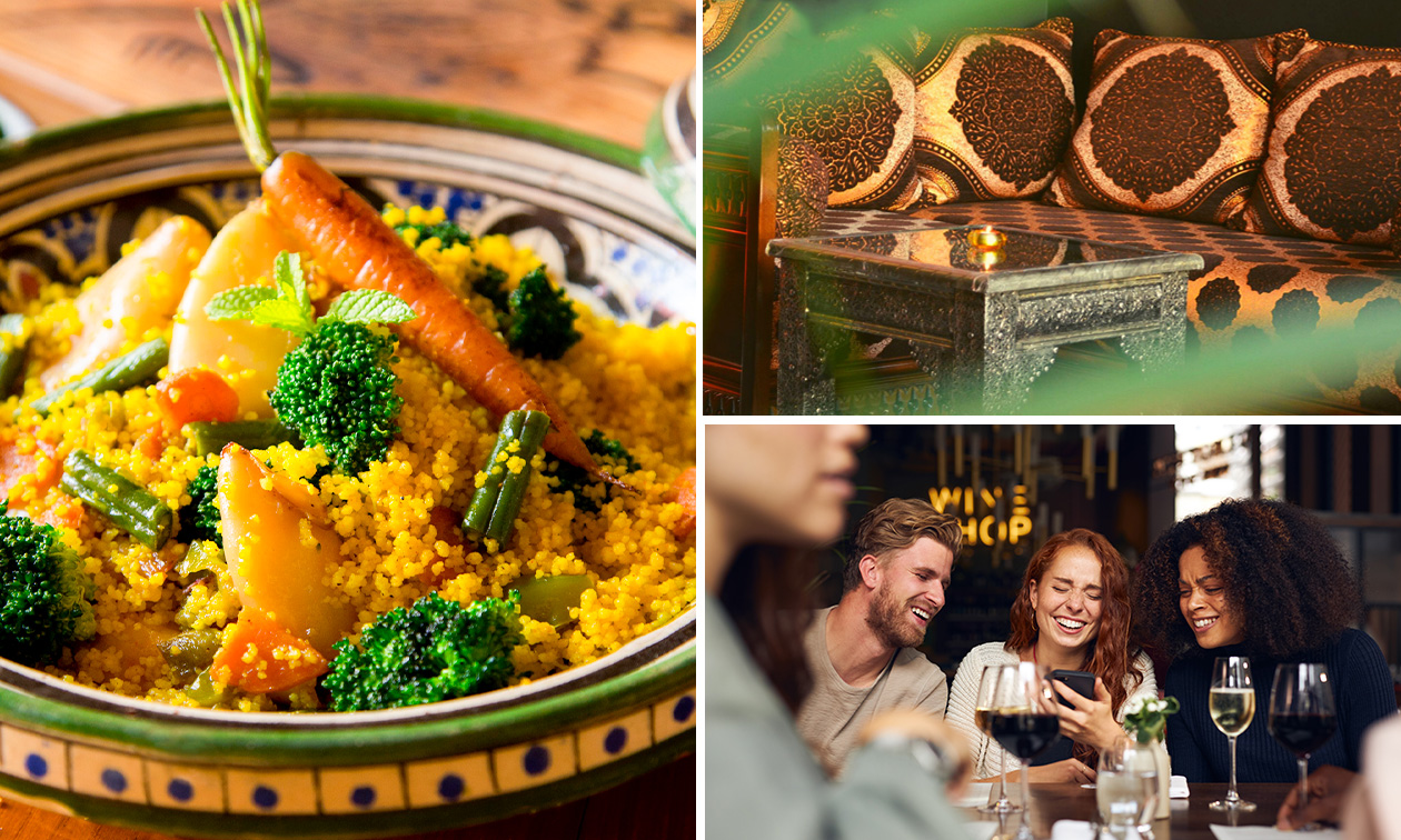 Menu oriental en 2 ou 3 services à la carte au Couscous Gourmand