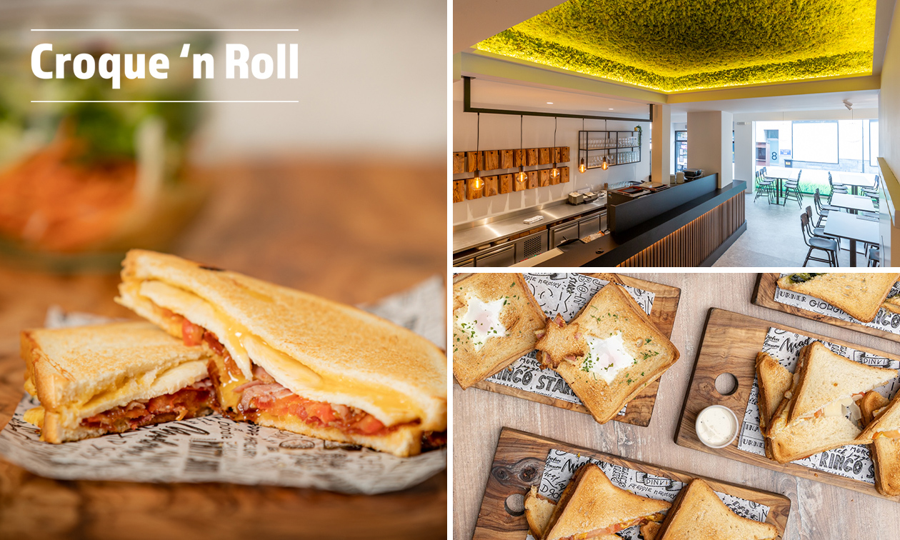2 croques + slaatje + nagerecht bij Croque 'n Roll Hasselt