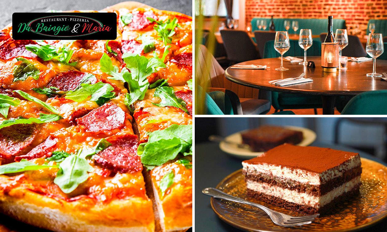 2- of 3-gangen pizzadiner à la carte bij Da Baingio & Maria