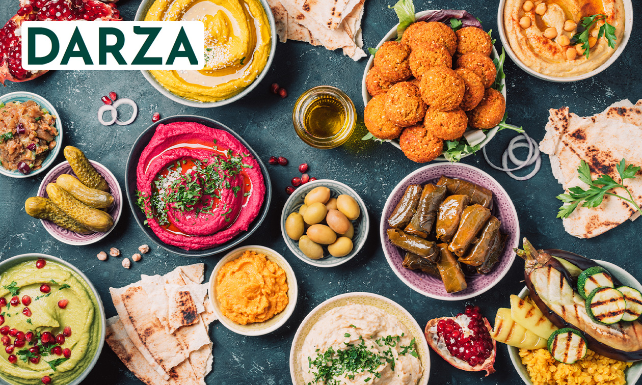 2 mezze + schotel naar keuze bij Dar Za in hartje Leuven