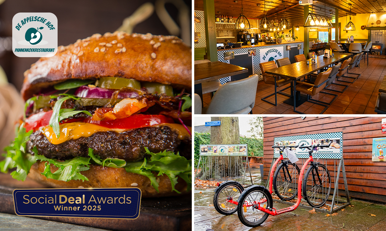 Kickbike + warme drank + lunch bij De Appelsche Hof