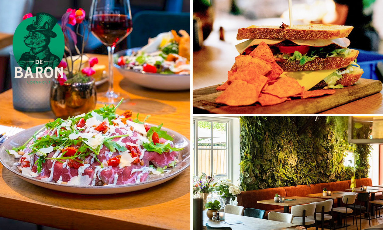 2-gangen keuzelunch bij De Baron Udenhout