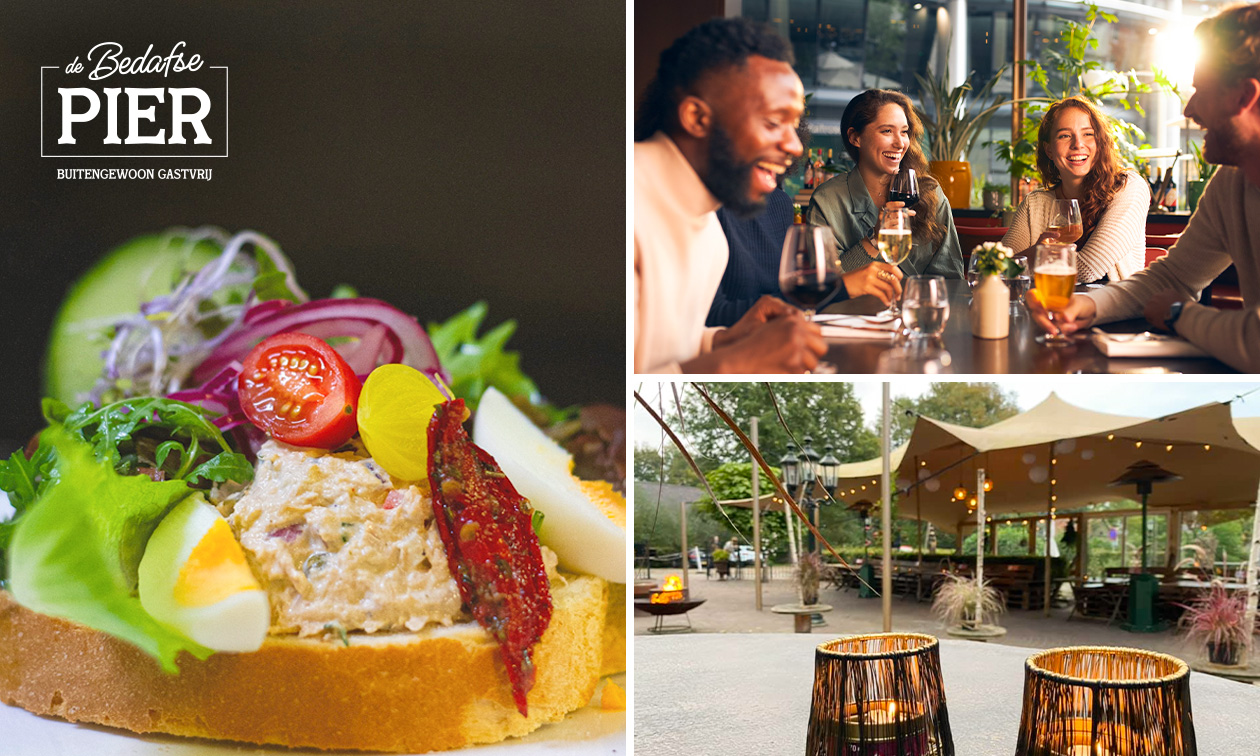 2-gangen keuzelunch bij de Bedafse Pier