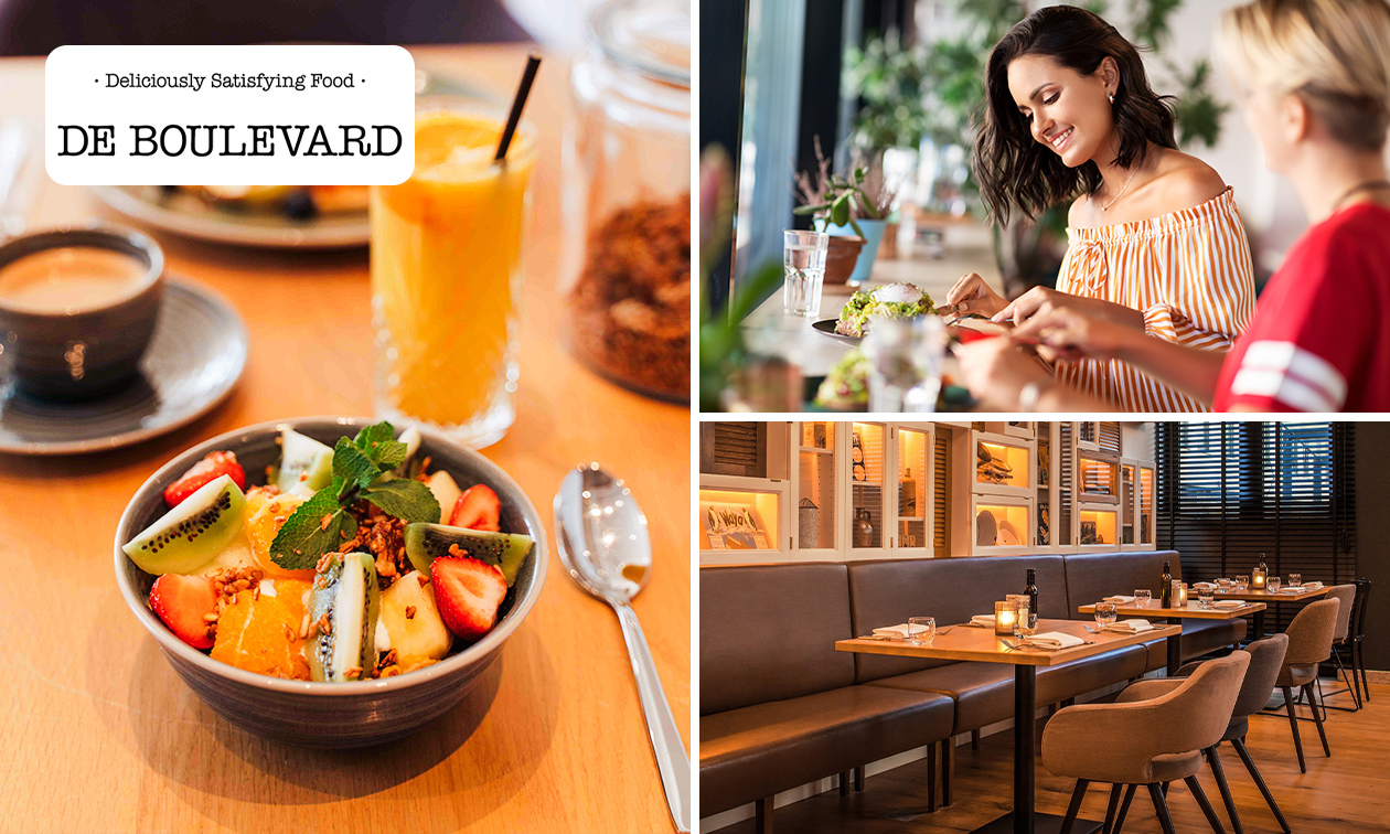 Luxe ontbijt + glas bubbels bij De Boulevard by Holiday Inn