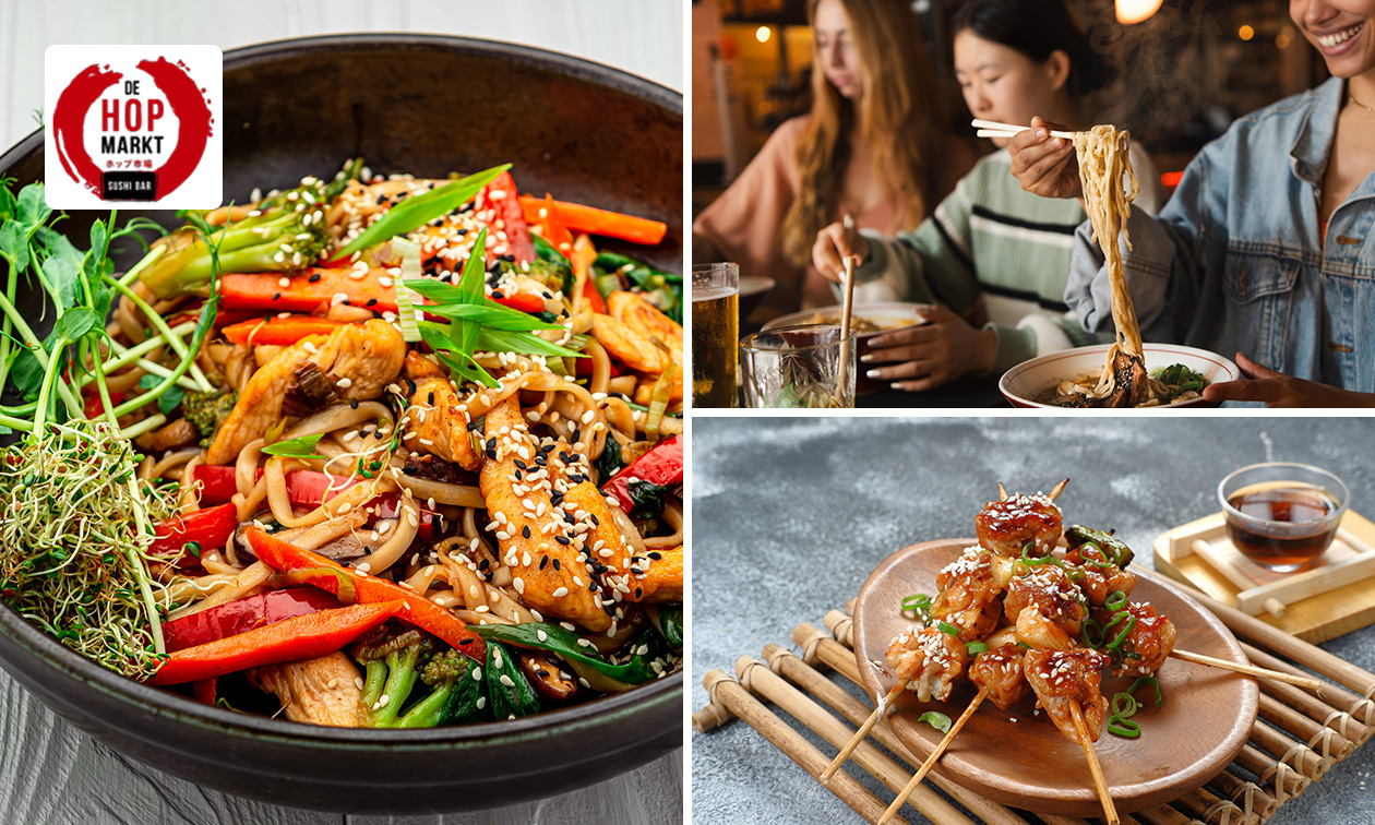 3-gangendiner of -lunch à la carte bij De Hopmarkt Sushi Bar