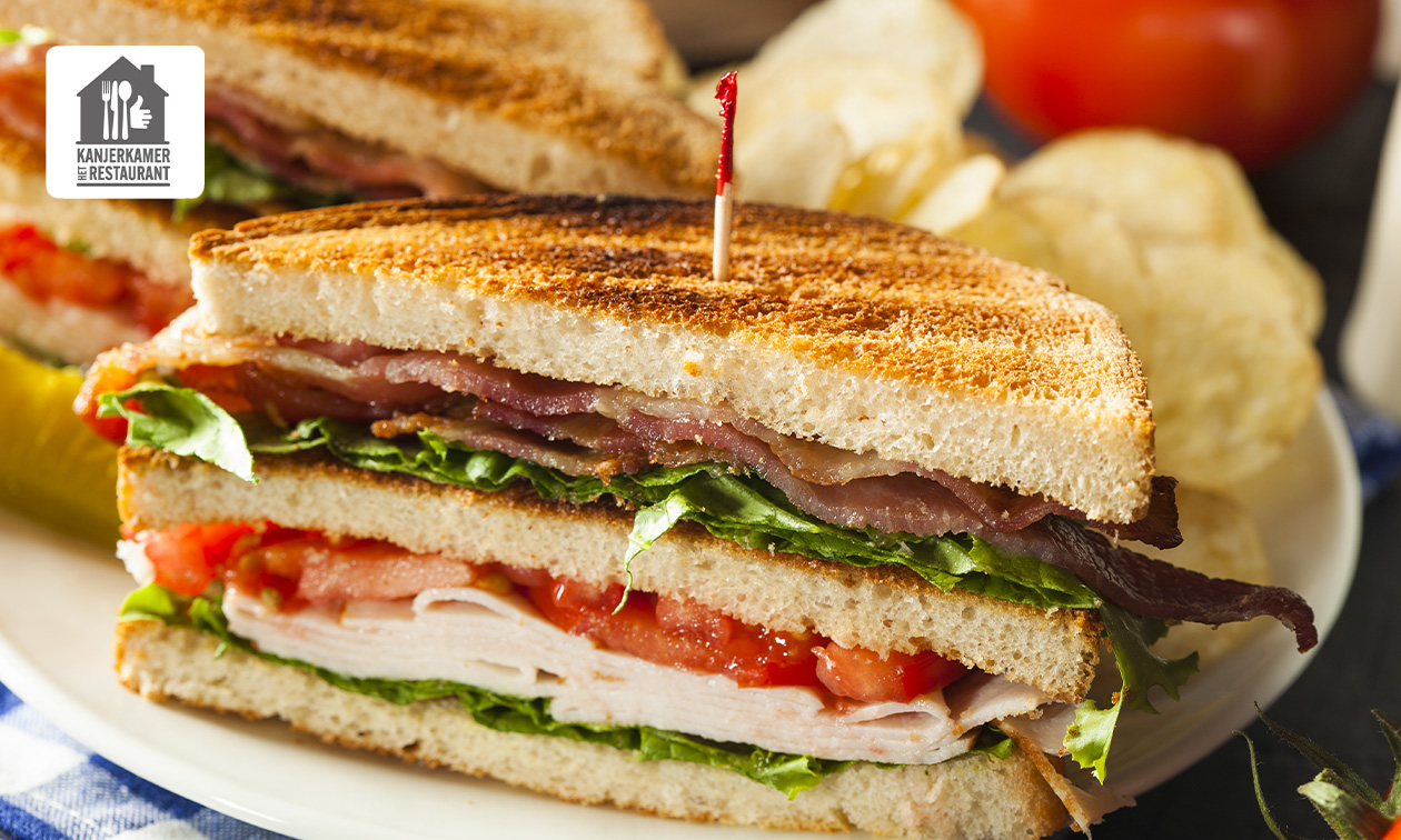 Clubsandwich naar keuze bij De Kanjerkamer Enkhuizen