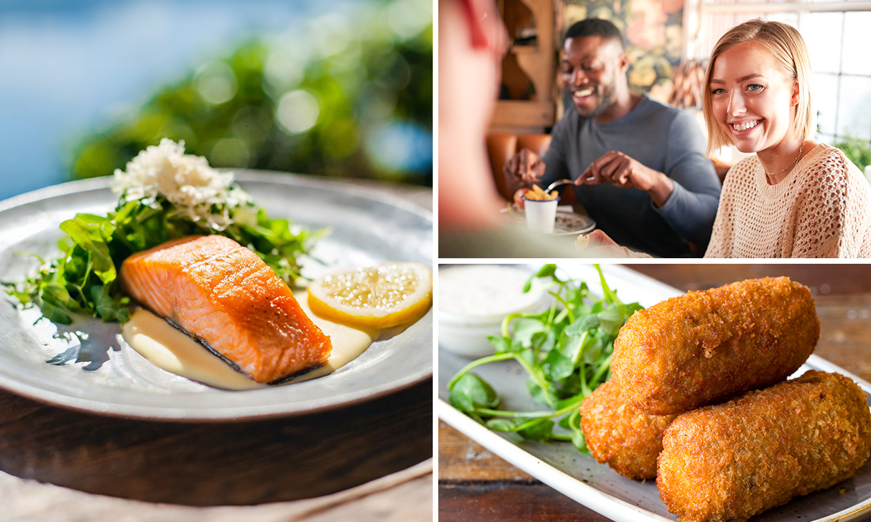 3-gangen keuzelunch of -diner