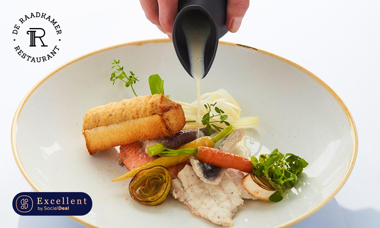 4-gangendiner of -lunch + amuse bij De Raadkamer in hartje Gent