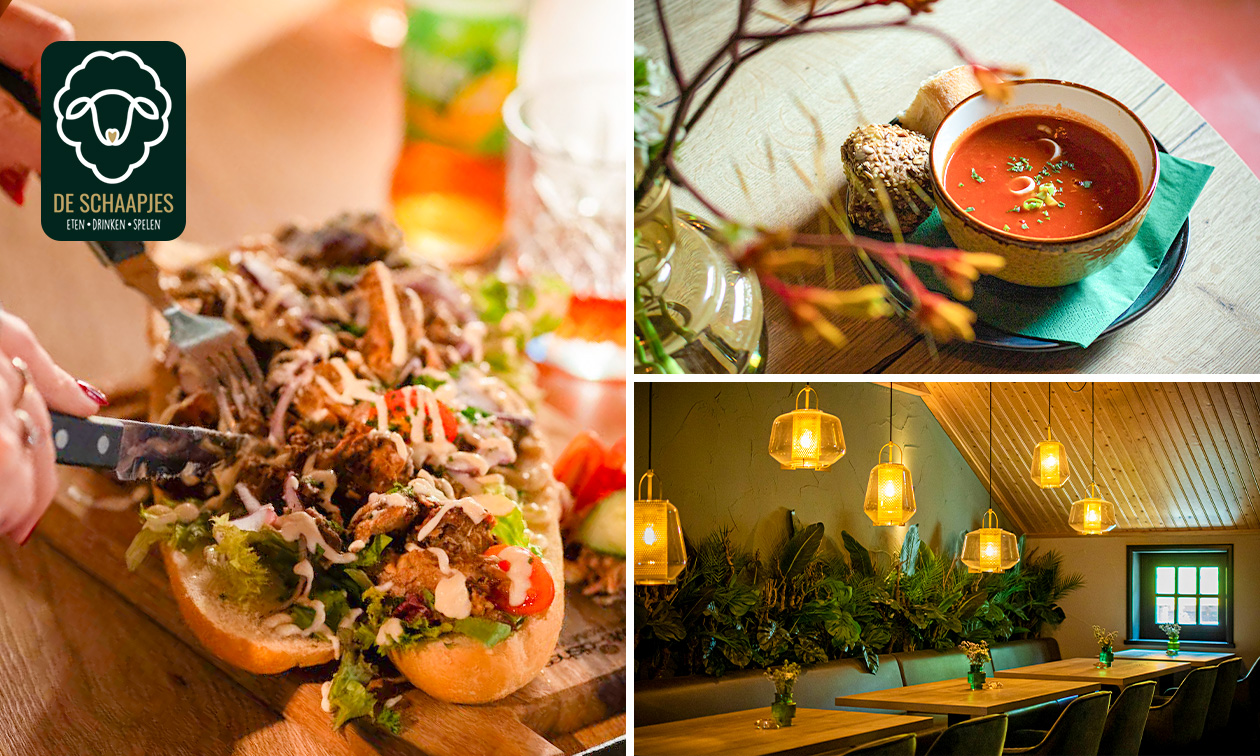 2-gangen keuzelunch bij De Schaapjes