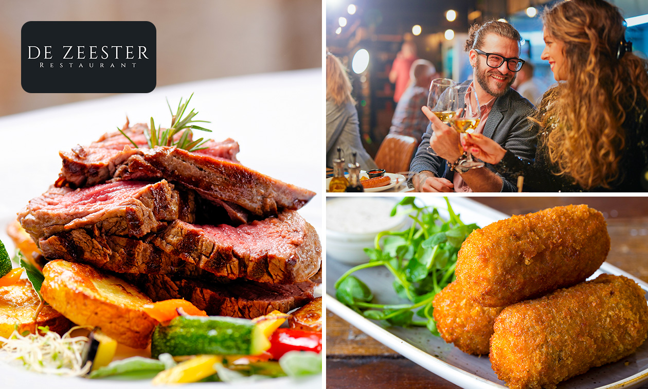 3-gangen keuzediner of -lunch bij De Zeester