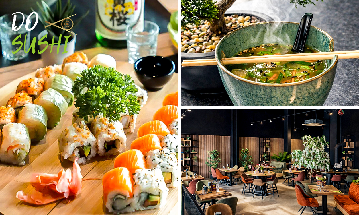 Box sushi découverte + soupe miso ou plateau sushi à partager sur place à Charleroi
