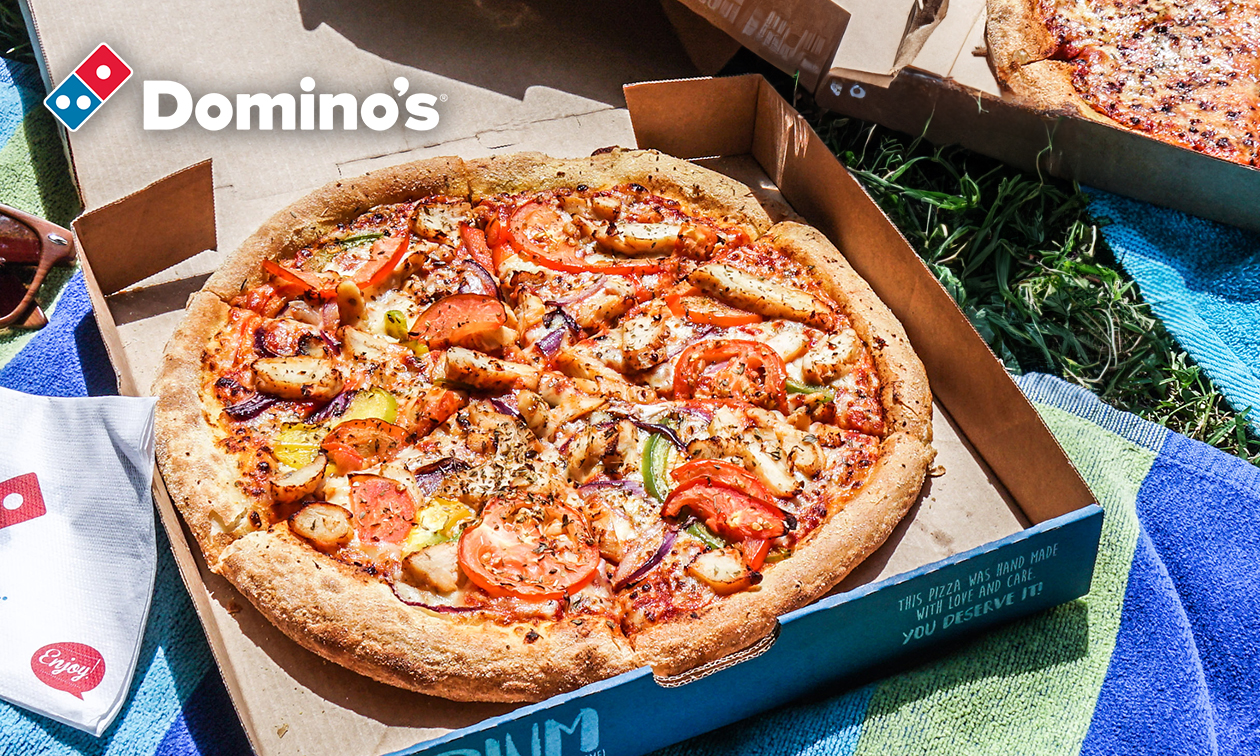 1, 5 of 10 pizza('s) (25 cm) bij Domino's