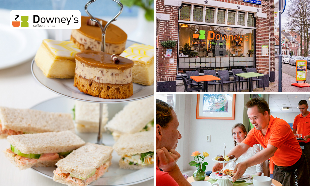 High tea bij Downey’s Coffee and Tea