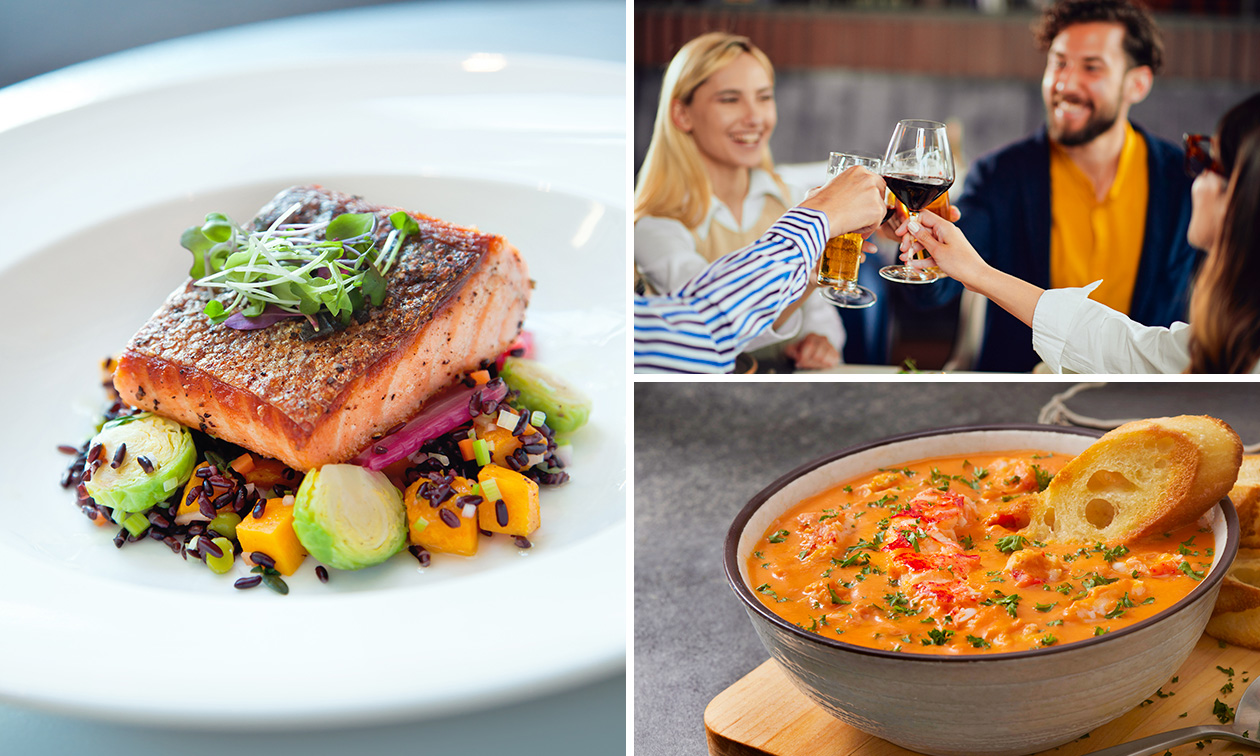 3-gangen keuzelunch of -diner bij D.ROOM Diningroom met uitzicht op de Noordzee